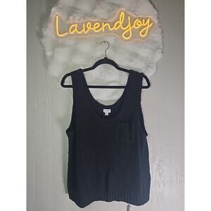 NWT J Crew Knit Sweater Tank Top Womens XL Office Fall Winter Cozy Holiday Chic